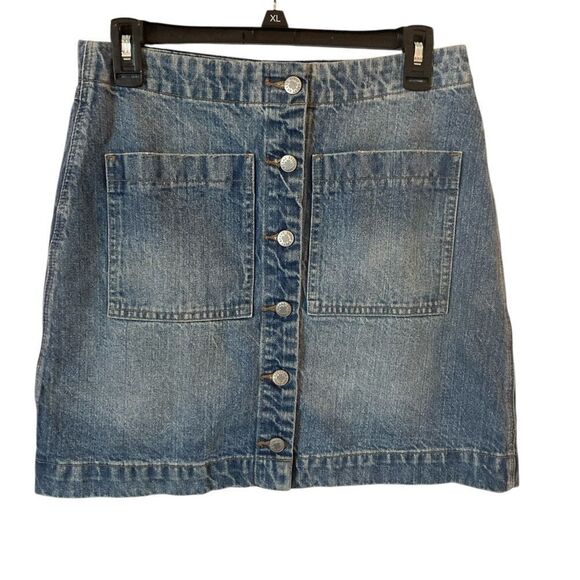 Lucky Brand Denim Button-Front Skirt Woman’s Size 4 - Picture 1 of 7